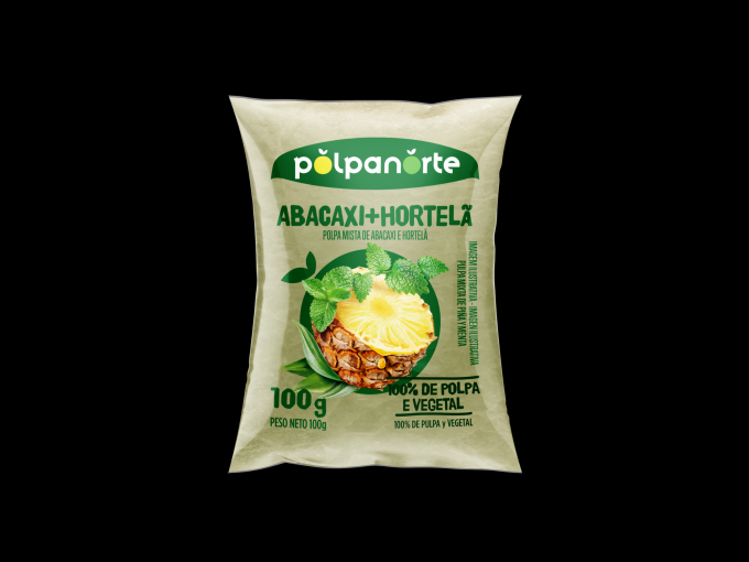 Polpa de Abacaxi c/ Hortelã (10un x 100gr)